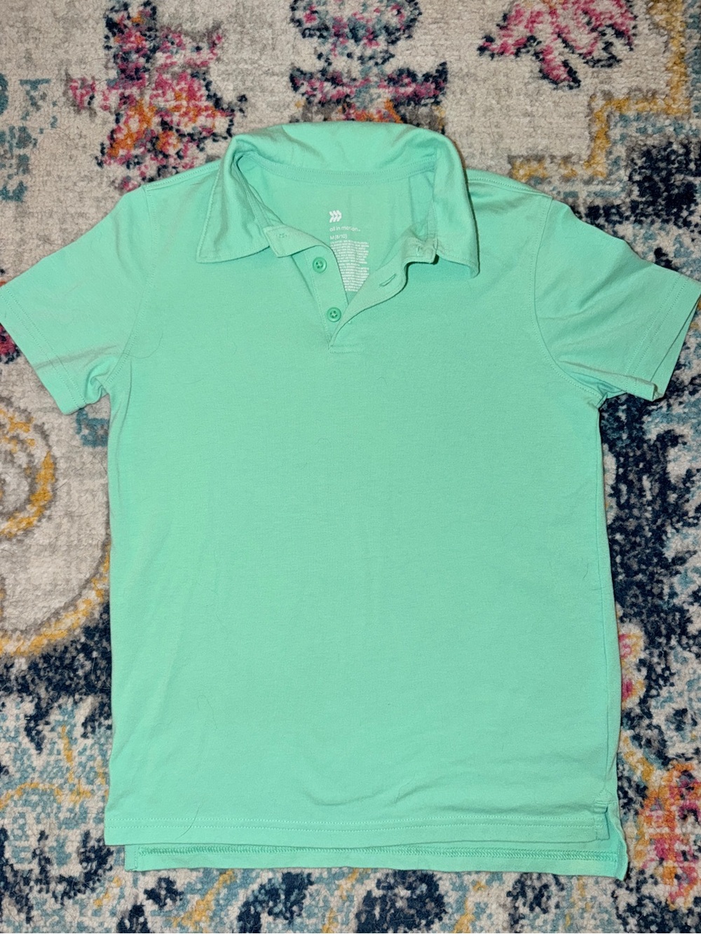 All in Motion Boys Mint Green Performance Polo Shirt